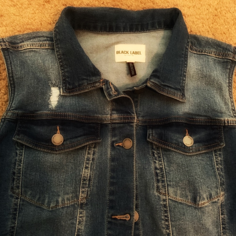 Medium Denim Vest by Black Label!